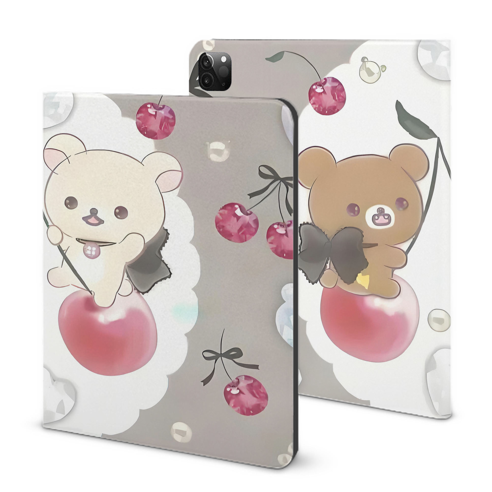 （画像用） リラックマ リラックマ キイロイトリ Rilakkuma Korilakkuma Kiiroitori IPadケース ペンホルダー付き ブックスタイルデザイン